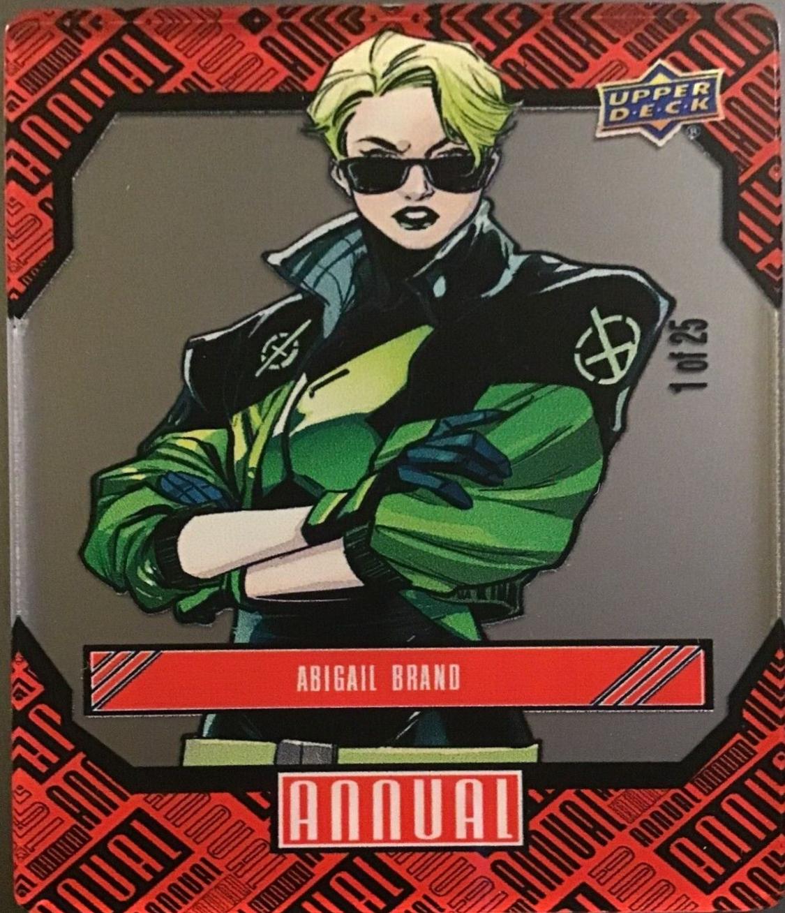 Abigail Brand [Clear] #1 Marvel 2023 Upper Deck Annual