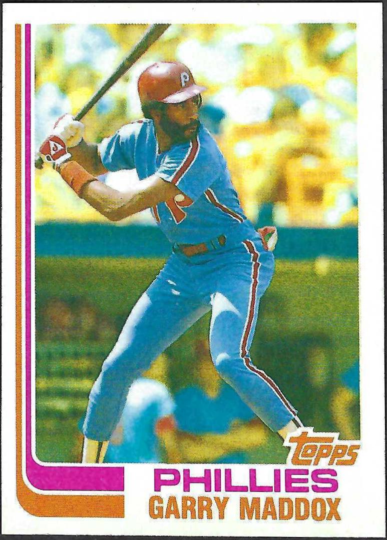 Garry Maddox [Blackless] #20 Baseball Cards 1982 Topps