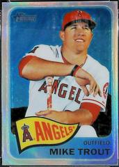 Mike Trout [Portrait Cap Logo Refractor] #250 Baseball Cards 2014 Topps Heritage Chrome Prices