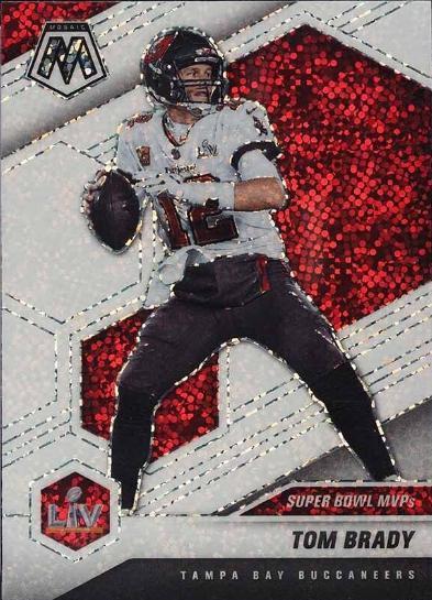 Tom Brady 2021 Panini Mosaic NFC Red cheapest Prizm PSA 10 Gem Mint Color Match