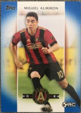 Miguel Almiron [Blue] #64 Soccer Cards 2017 Topps MLS