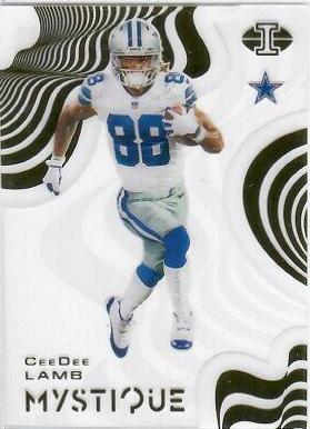 CeeDee Lamb [Emerald] #MY8 Football Cards 2020 Panini Illusions Mystique