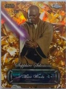 Mace Windu [Gold] #SS-7 Star Wars 2024 Topps Chrome Sapphire Selections