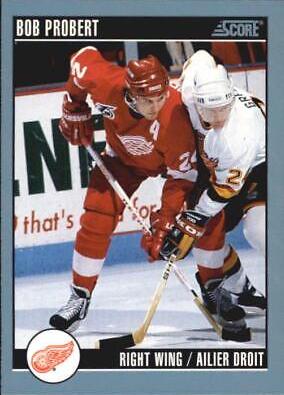 Bob Probert #52 Hockey Cards 1992 Score Canadian