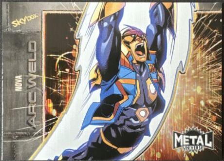 Nova #AW-20 2024 SkyBox Metal Universe Avengers Arc Weld