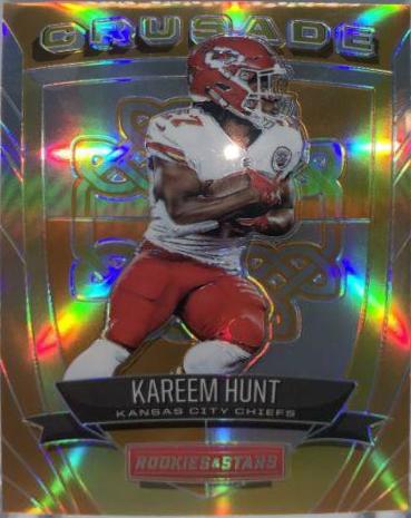 Kareem Hunt [Orange] #10 Football Cards 2017 Panini Rookies & Stars Crusade