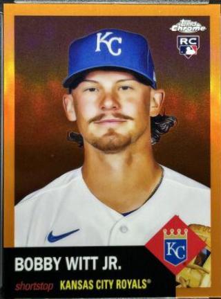 Bobby Witt Jr. [Orange] #61 Baseball Cards 2022 Topps Chrome Platinum Anniversary