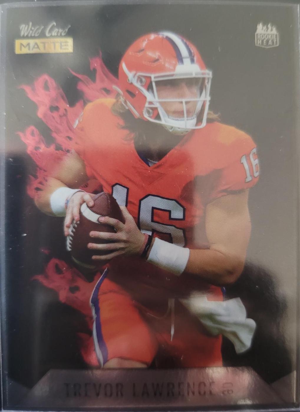 Trevor lawrence auto 10/15 hotsell wild card matte jaguars