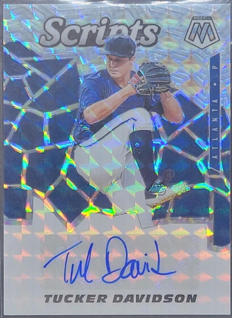 Tucker Davidson #SCR-TD Baseball Cards 2021 Panini Mosaic Scripts