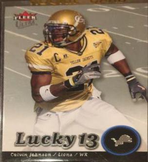 Calvin Johnson [Gold] #203 Football Cards 2007 Ultra