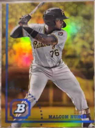 Malcom Nunez [Yellow] #BHPC-1 Baseball Cards 2022 Bowman Heritage Chrome Prospects