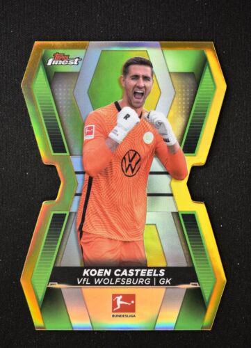 Koen Casteels [Gold] #FG-KC Soccer Cards 2021 Topps Finest Bundesliga Goalkeepers Die Cut