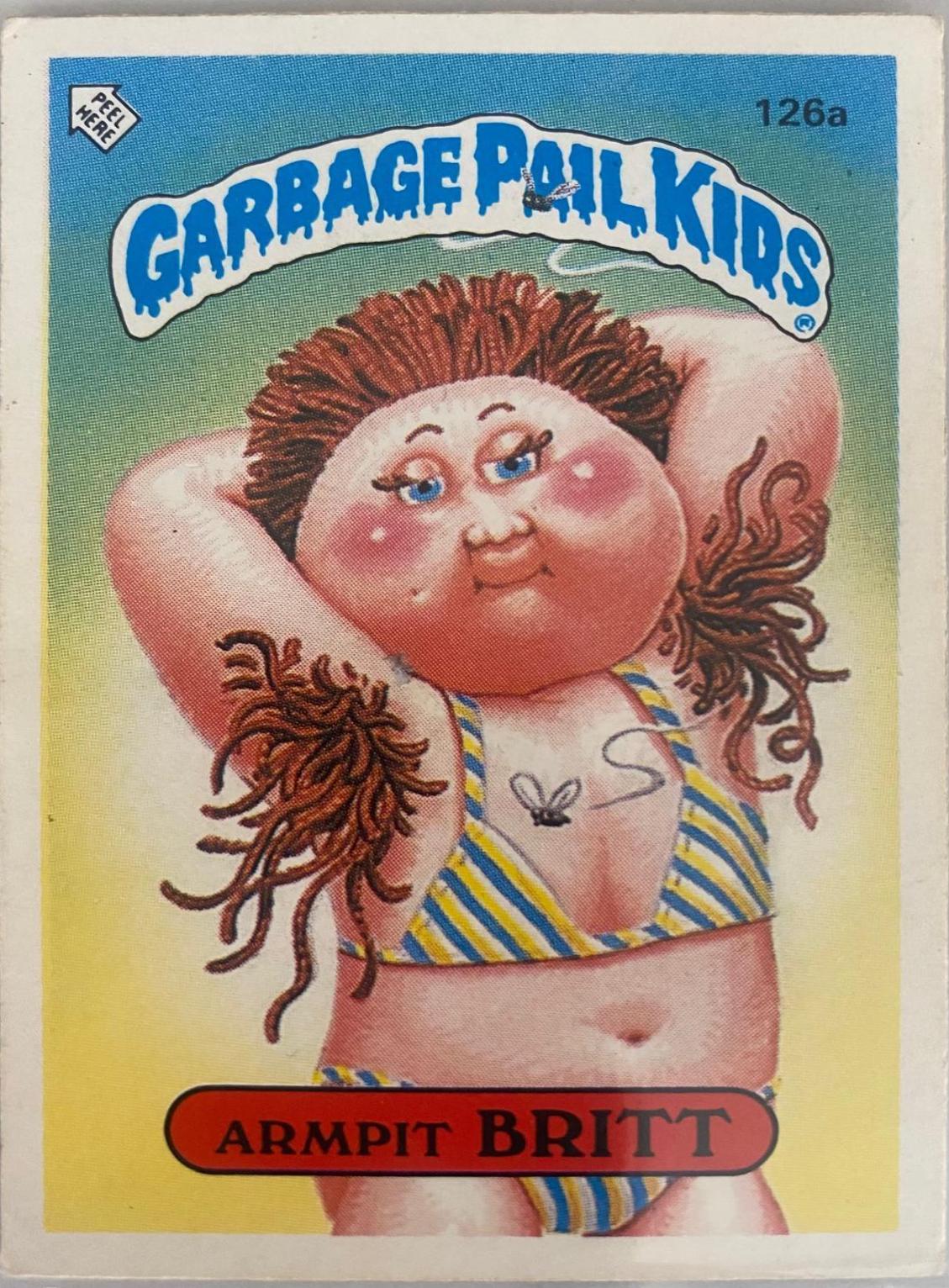 Armpit Britt #126A Garbage Pail Kids 1986 Mini