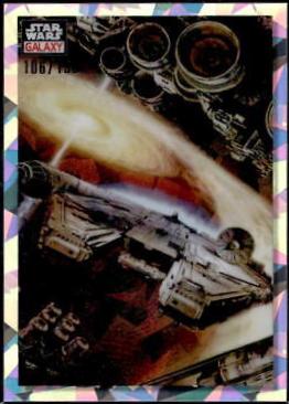 Flight of the Millennium Falcon [Atomic Refractor] #54 Star Wars 2023 Topps Chrome Galaxy