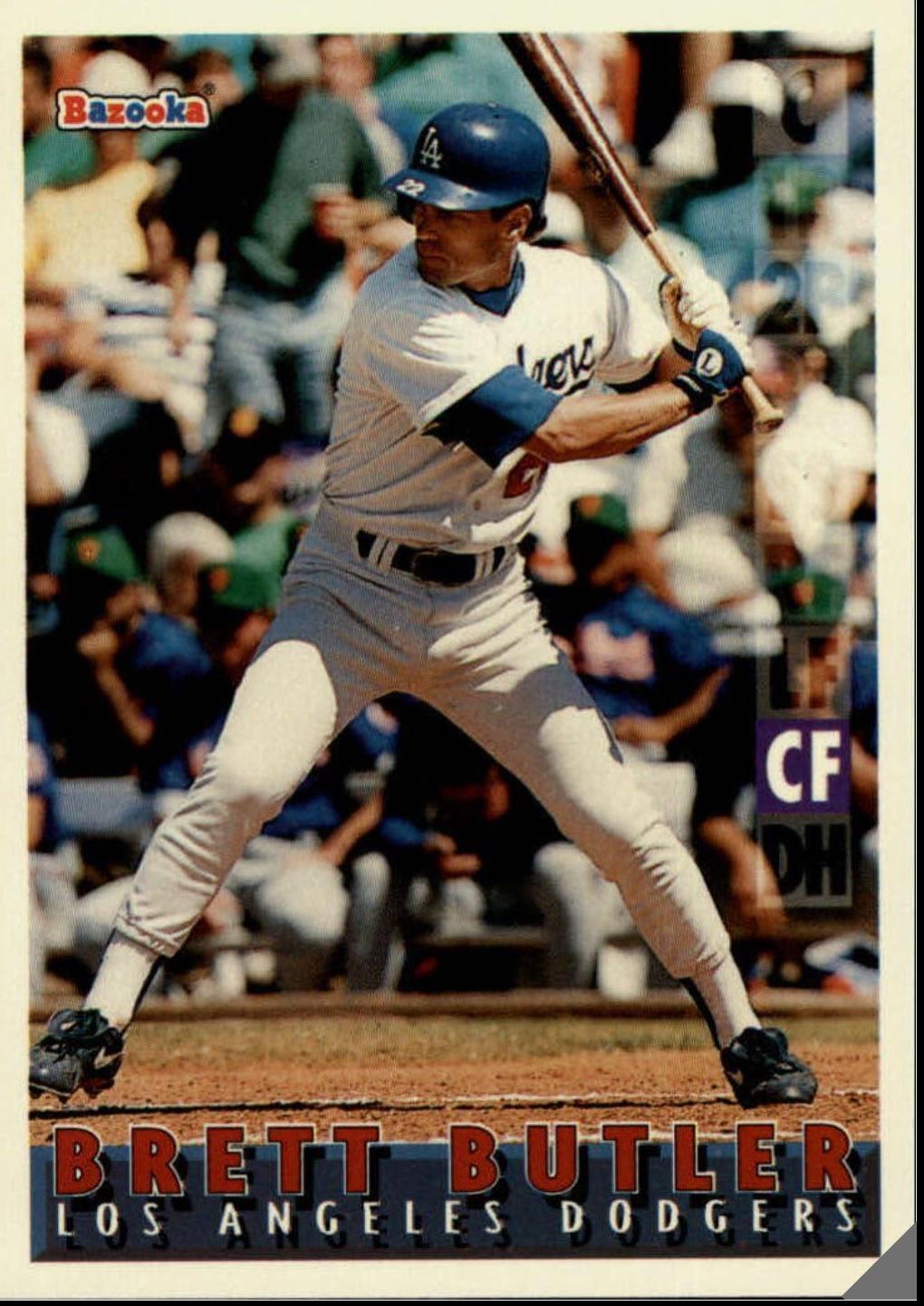 Brett Butler #80 Baseball Cards 1995 Bazooka