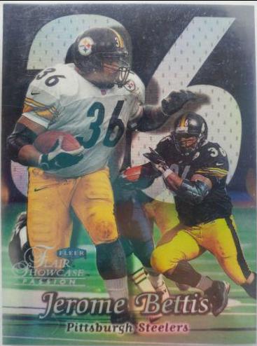 Jerome Bettis #37 Football Cards 1999 Flair Showcase