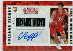 Ethan Happ [Autograph Cracked Ice] #117 Basketball Cards 2019 Panini Contenders Draft Picks Prices