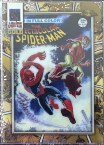 The Spectacular Spider-man 2 #SG-2 Marvel 2024 Topps Chrome Spider-Man Gold