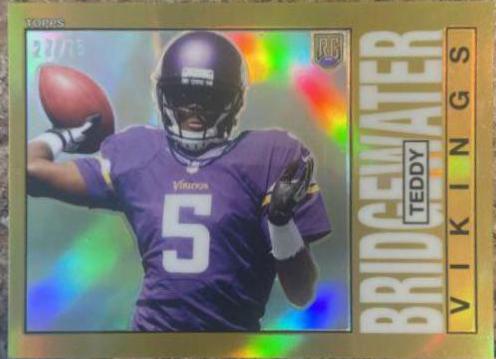 Teddy Bridgewater [Gold Refractor] #6 Football Cards 2014 Topps Chrome 1985