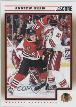 Andrew Shaw [Gold Rush] #127 Hockey Cards 2012 Score