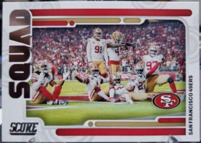 San Francisco 49ers #S17 Football Cards 2022 Panini Score Squad