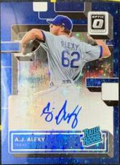 A. J. Alexy [Blue] #RRS-AL Baseball Cards 2022 Panini Donruss Optic Rated Rookie Signatures Prices