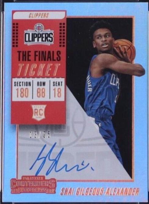 Shai Gilgeous Alexander [Ball High Autograph the Finals] #106 Basketball Cards 2018 Panini Contenders