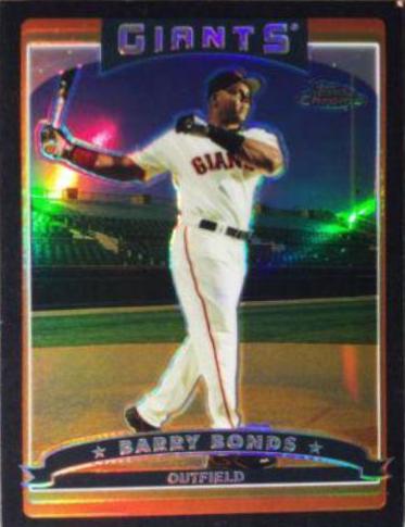 Barry Bonds [Black Refractor] #50 Baseball Cards 2006 Topps Chrome