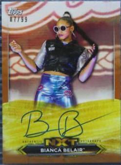 Bianca Belair [Bronze] #A-BB Wrestling Cards 2020 Topps WWE NXT Roster Autographs