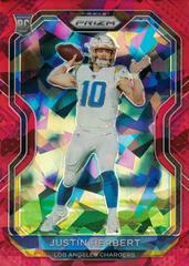 Justin Herbert [Red Ice Prizm] #325 Football Cards 2020 Panini Prizm Prices