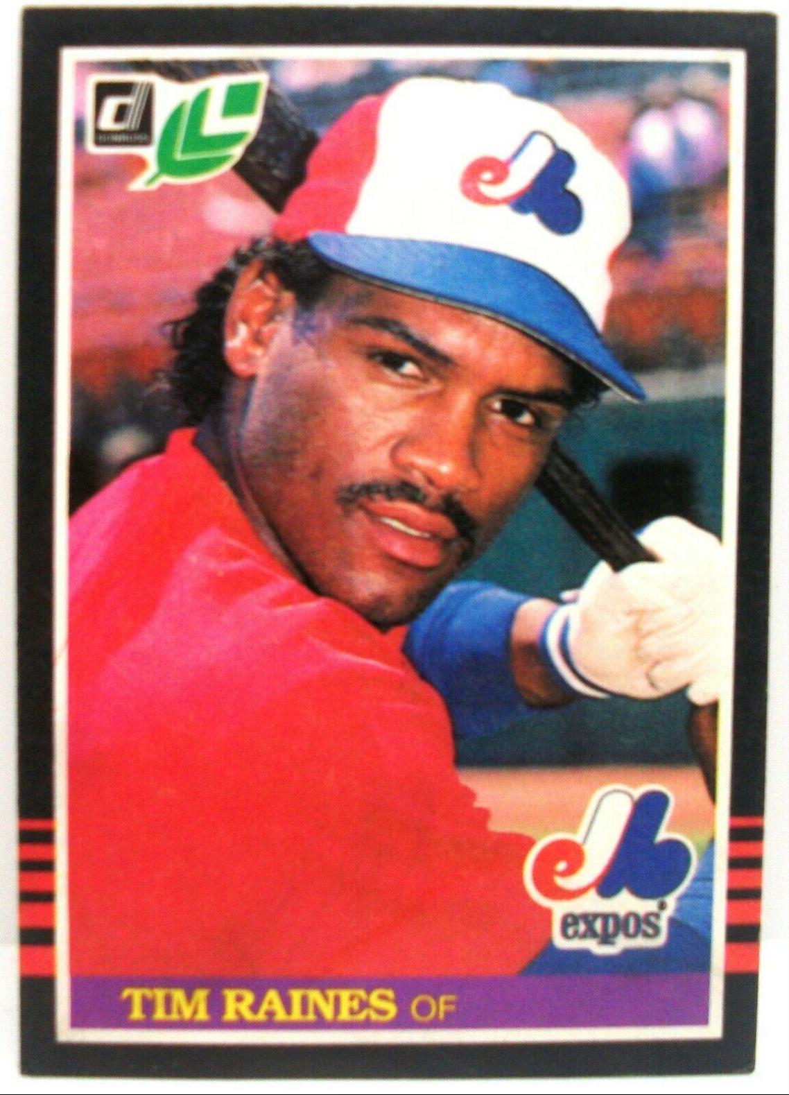 Tim Raines #218 Baseball Cards 1985 Leaf