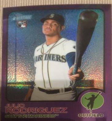 Julio rodriguez purple hotsell refractor rookie hot