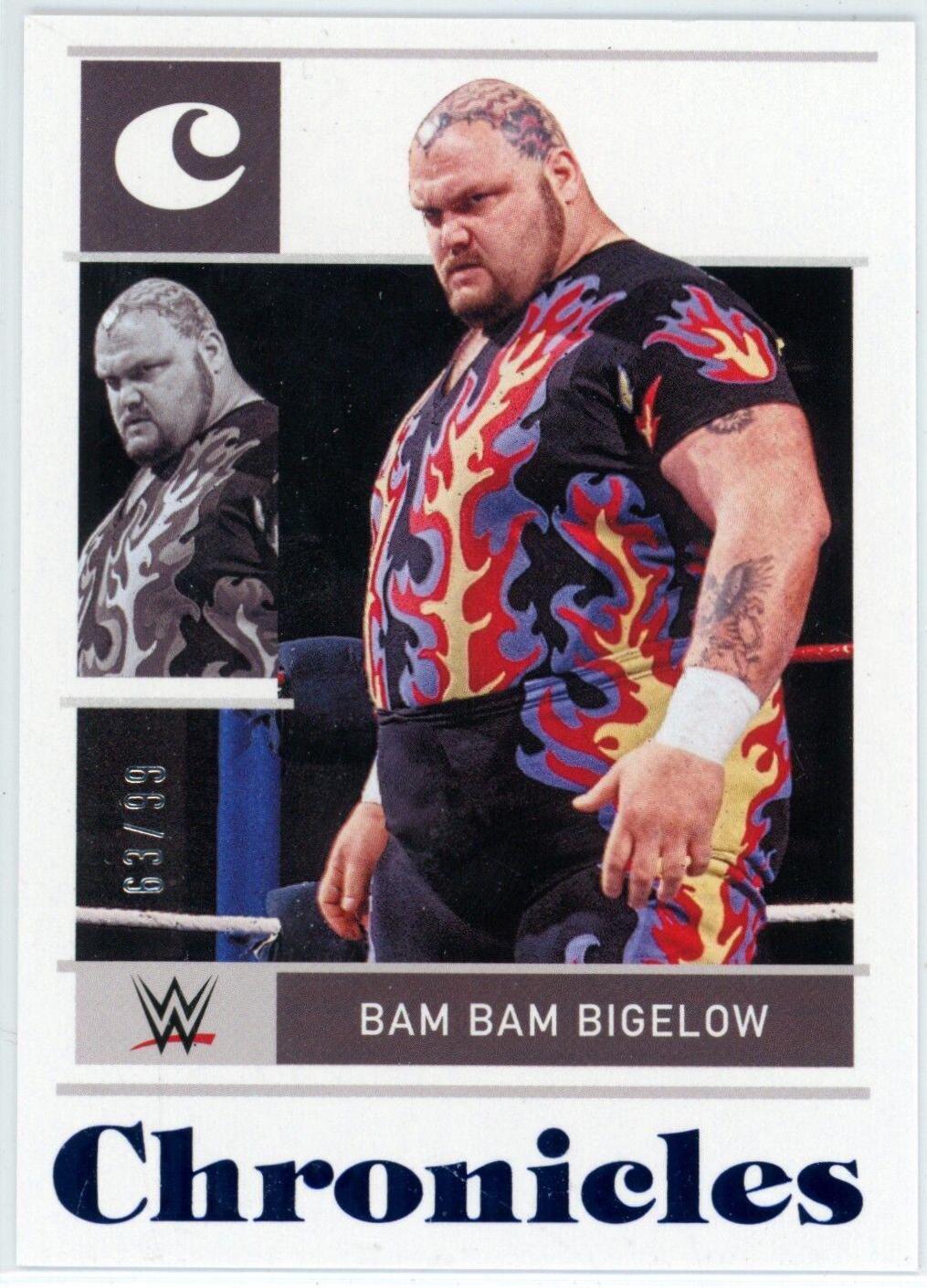 Bam Bam Bigelow [Blue] #5 Wrestling Cards 2022 Panini Chronicles WWE