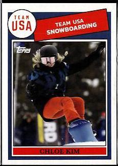 Chloe Kim #32 Baseball Cards 2018 Topps Throwback Thursday