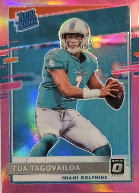 Tua Tagovailoa 2020 Donruss Optic Pink Rated Rookie PSA shops 10