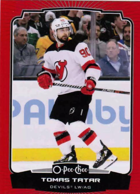 Tomas Tatar [Red Border] #106 Hockey Cards 2022 O Pee Chee