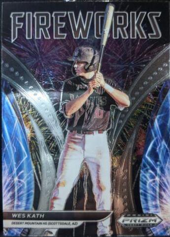 Wes Kath #F-WK Baseball Cards 2021 Panini Prizm Draft Picks Fireworks