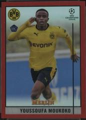 Youssoufa Moukoko [Red] #55 Soccer Cards 2020 Topps Chrome UEFA Champions League Prices