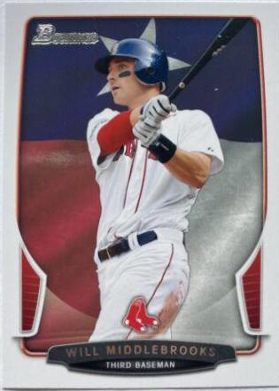 Will Middlebrooks #19 Baseball Cards 2013 Bowman