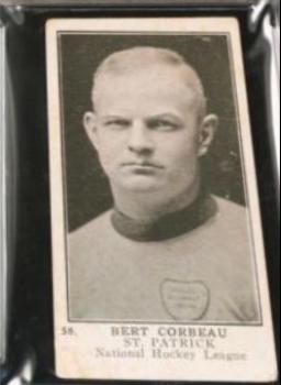 Bert Corbeau #58 Hockey Cards 1924 V145-2