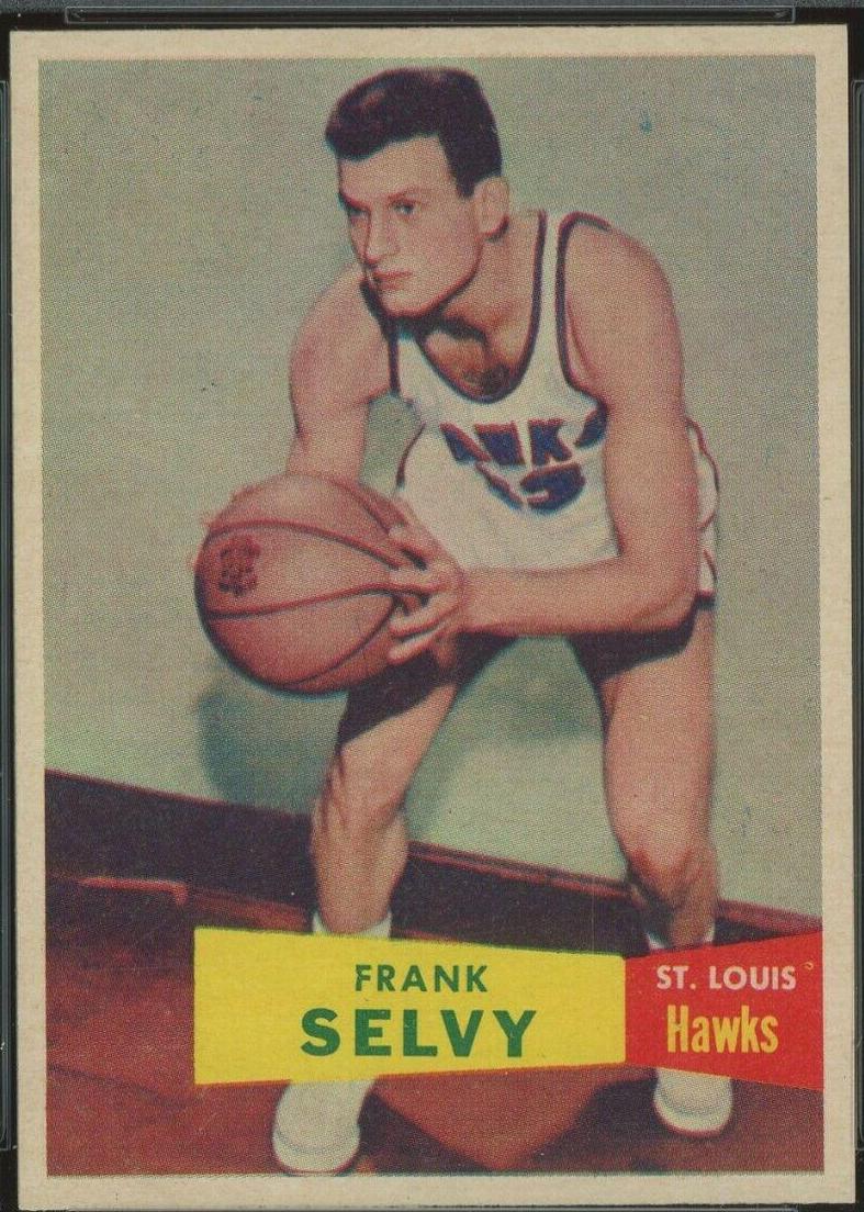 Frank Selvy #51 Basketball Cards 1957 Topps