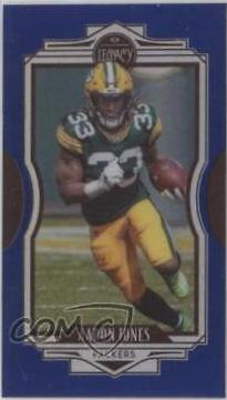 Aaron Jones [Premium Edition Sapphire Mini] #64 Football Cards 2021 Panini Legacy