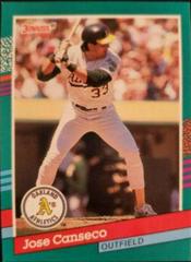 Jose Canseco 536 1991 Donruss Baseball good Card Error