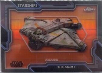 The Ghost [Rebel Orange Refractor] #S-3 Star Wars 2024 Topps Chrome Starship Blueprint