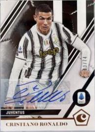 Cristiano Ronaldo [Autograph] #17 Soccer Cards 2020 Panini Chronicles Serie A