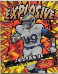 Aaron Donald [Gold] #E34 Football Cards 2022 Panini Absolute Explosive Prices