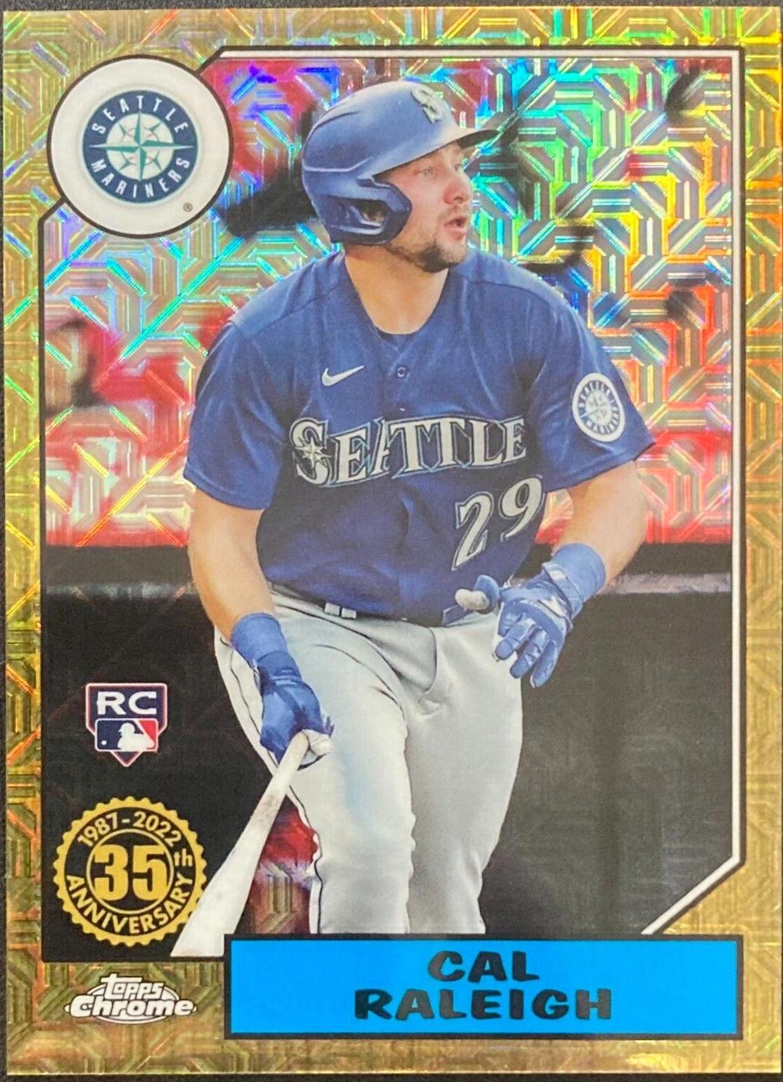 Cal Raleigh [Gold] #T87C-16 Prices | 2022 Topps Silver Pack 1987 Chrome ...