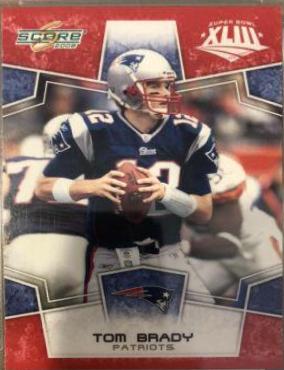 Tom Brady [Super Bowl XLIII Red] #182 Football Cards 2008 Panini Score