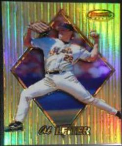 Al Leiter [Atomic Refractor] #64 Baseball Cards 1999 Bowman's Best