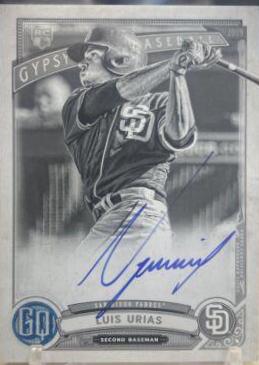 Luis Urias [Black & White] #GQA-LU Baseball Cards 2019 Topps Gypsy Queen Autographs